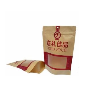 Top Quality Eco-friendly Recyclable Food Grade brown kraft paper bag With Window