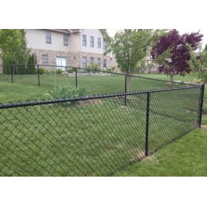 PVC Coated 1.2 M Chain Link Fencing , 5mm Diameter Security Wire Mesh Fencing