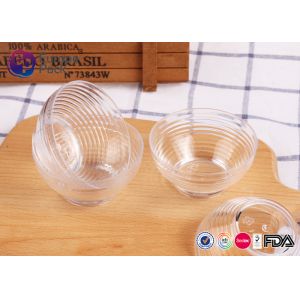 Biodegradable Transparent Disposable Plastic Bowls With Lids FDA Approve