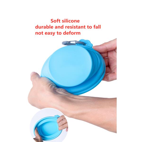 Collapsible Silicone Dog Bowl Feeding Dishes