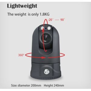 Horizonted 360 4G Dome Camera High Speed 36X Optical Zoom 2T Large Storage