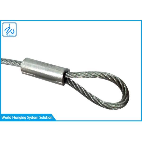 1mm Loop End Cable Wire Wire Rope Accessories For Ceiling Suspension