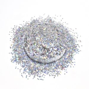 Super Shiny Epoxy Chunky Champagne Glitter PET Solvent Resistance Customized
