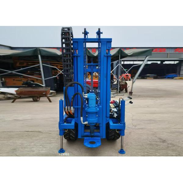 Quality Crawler Mounted Drilling Rig Machine 30m-100m Drill Depth Equipped With Diesel Engine wholesale