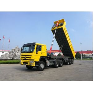 9t Grade ABS Anti-lock Braking System 3/4 Axle 35/40 Cbm Heavy Truck Dump