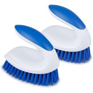 2 Pack Stiff Bristle Grout Scrubber Brush For Cleaning Shower 0.3mm Filament