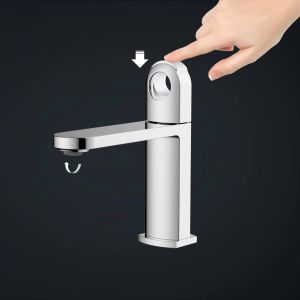 Push Activated Bathroom Basin Faucet With Innovative Design And Luxury