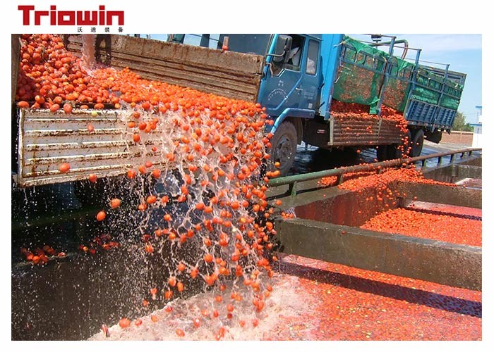 High Productivity Tomato Paste Processing Line Belt Juice Extractor Standup