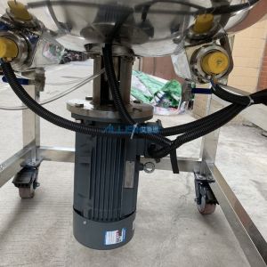 200L Homogenizer Emulsifier Mixer Movable Electric Heating Mixing Tank