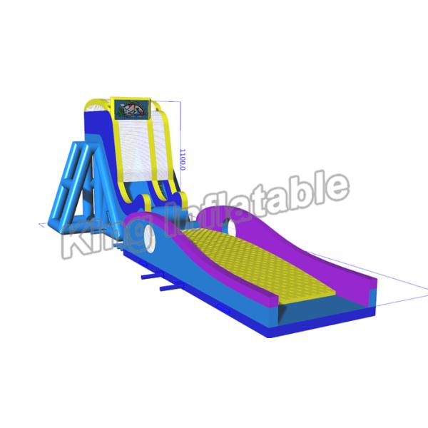 Crazing Fun Inflatable Fly Water Slide For Adults Blue And Yellow Color