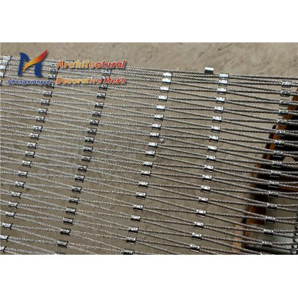 1.6mm Stainless Steel Wire Rope Mesh Platform Safety Fence Tensile Facade Cable Net Barrier