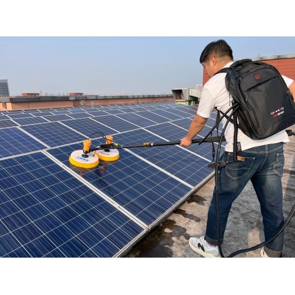 Trade Term Fob Double Roller Head Solar Panel Cleaning Rotating Brushes with