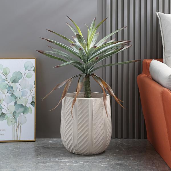 Stunning Garden With Our Durable Fiber Clay Planters D440*390MM