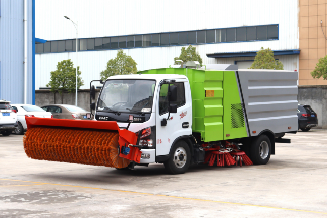 Sweeper Brush Rotary Assembly: Front-Mount for Sanitation Sweepers, Cleans