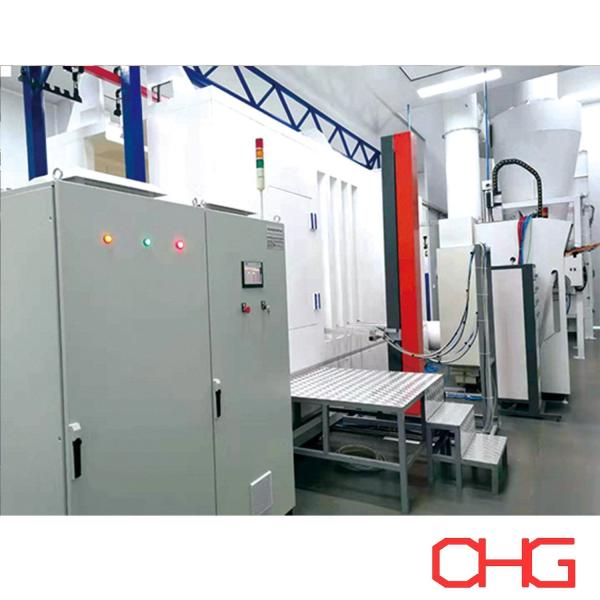Quality Customizable Automatic Electrostatic Powder Coating Line with Overhead Conveyor System and PLC Control Customization wholesale