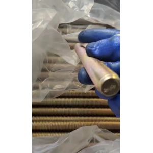 Bichromate Plated Threaded Stud Bolt Hex Nut Washer ASME A193