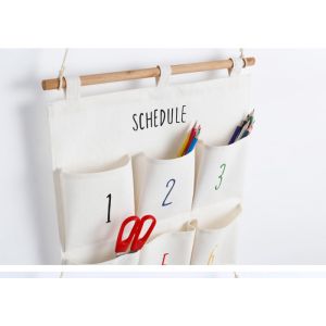 Cheap Puting hanging storage bag pockets organizer door wall chest holder customized Arabic numerals for sale