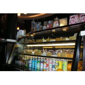 3 Layer Black Cake Display Cases Freezer 110v / 60hz 2000 * 730 * 1250