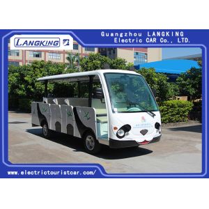 14 Seater Electric Shuttle Car Equipped With Effective Shock Absorb With Door