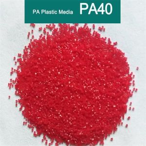 China Red PA Plastic Media Blasting PA40 For Plastic Sandblasting Surface Treatment on sale