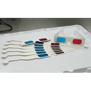 Cheap Disposable Anaglyph 3D Glasses Polarized for sale