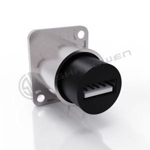 4 Pin Audio Video & USB Connector Dustproof Indoor Outdoor Copper Contact