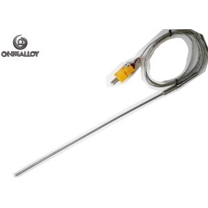 High Temperature Mineral Insulated Thermocouple with Extension Cable Plug