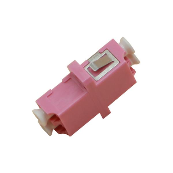 Quality lc to lc adapter multimode OM4 duplex adapter with flange for Telecommunication Equipment wholesale