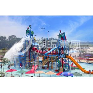 Interactive Aqua Playground Water Slide Equipment Fun Theme Park