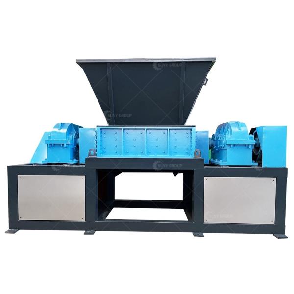 Quality Scrap Rubber Tyre Crushing Double Shaft Shredding Machine with Crush Function wholesale