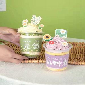 China U Shape 16oz Plastic Bubble Tea Cups Single Wall 70mm Diameter on sale