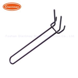 Metal White Perforate Panel Gridwall Euro Hooks Wire Rack Display Hook