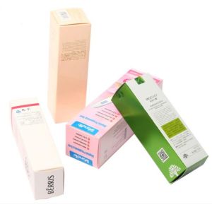 CMYK 1.6mm Thick Cosmetic Product Boxes Makeup Custom Printing 350gsm