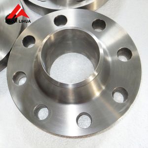 Froged And CNC Machined Titanium Long Weld Neck Flange Polished Surface ANSI B16