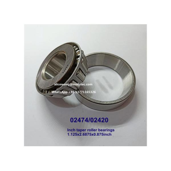 02474/02420 automotive differential bearings inch tapered roller bearings 1.125x2.6875x0.875inch
