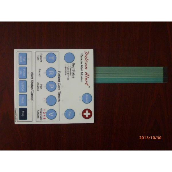 Quality Rubber keys Waterproof Membrane Switch Panel With 3M467 / 3M468 Adhesive wholesale