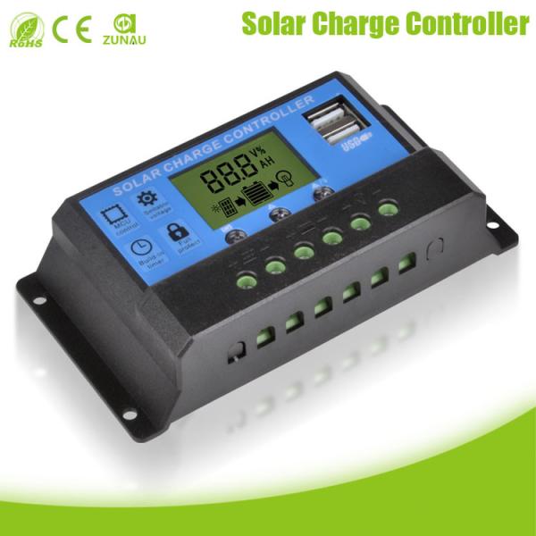 pwm solar controller for solar home system using 12/24v Auto with LCD screen 20A