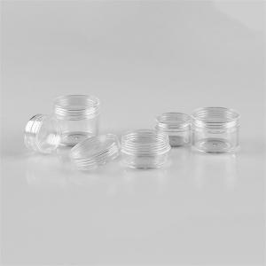 China PS Acrylic Plastic Cosmetic Jars Packaging 25g Round Hot Stamping on sale