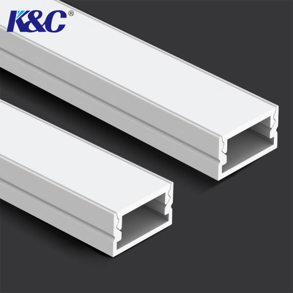 Quality PMMA Cover Square Led Aluminium Profile T3 Temper Sandblasting wholesale