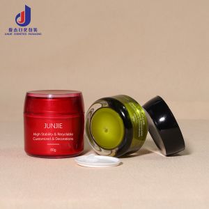 Luxury Custom 80g Plastic Jar Empty Body Face Skin Care Acrylic Cream Jar