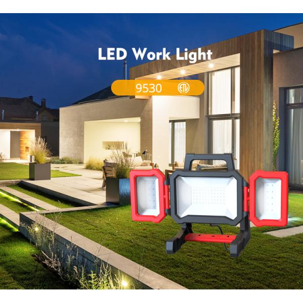 3000LM Folding Outdoor Working Light IP54 Portable Flood Light Rechargeable
