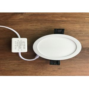 China 6 Watt Ultra Thin Recessed Led Lighting , 4000k 500lm Office Led Panel Light on sale