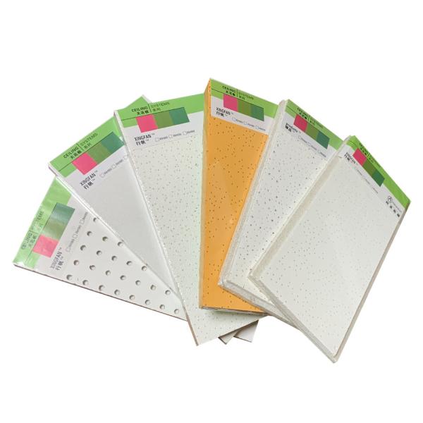 Suspended Great Wall Mineral Fiber Ceiling Tile With Eco Friendly Material And