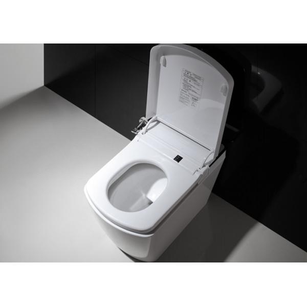 Ceramic Electric ABS Bathroom Smart Toilet Square Shape Automatic Siphonic