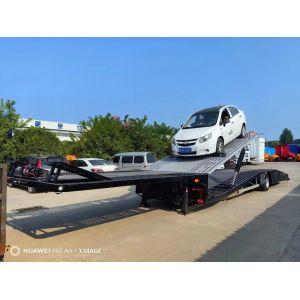 China Customizable Car Transport Semi Trailer with Flatbed Design and Wabco Relay Valve on sale