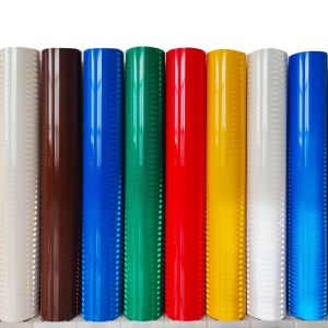 Easy To Apply Road Sign Material Prismatic Reflective Sheeting With Excellent Weather Resistance 10-year Performance Life