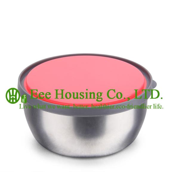 Stainless Steel+PP plastic cooking cookware kitchenware set,Fresh Keeping bowl,Lunch box,Storage box Kitchen