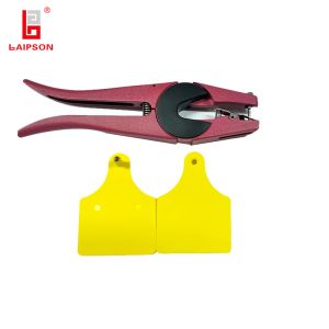 sGS BASF TPU visual Double Cattle Ear Tag with Laser Engraved Numbers for