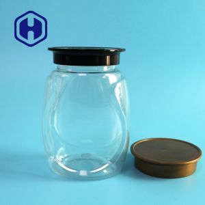 Air Tight Empty PET Plastic Jar For Special Salt Sugar 400ml 120mm Height