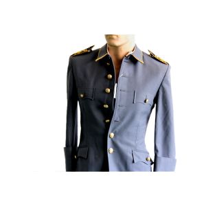 Formal Authoritative Ceremonial Uniform Set With Gold Buttoned Jacket And